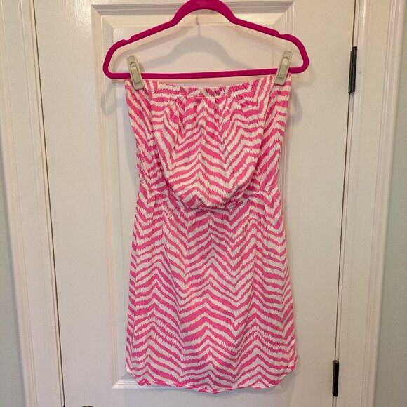 Lilly Pulitzer Windsor Dress – Size Medium – “Zebron” Print in Tropical Pink - Picture 2 of 5